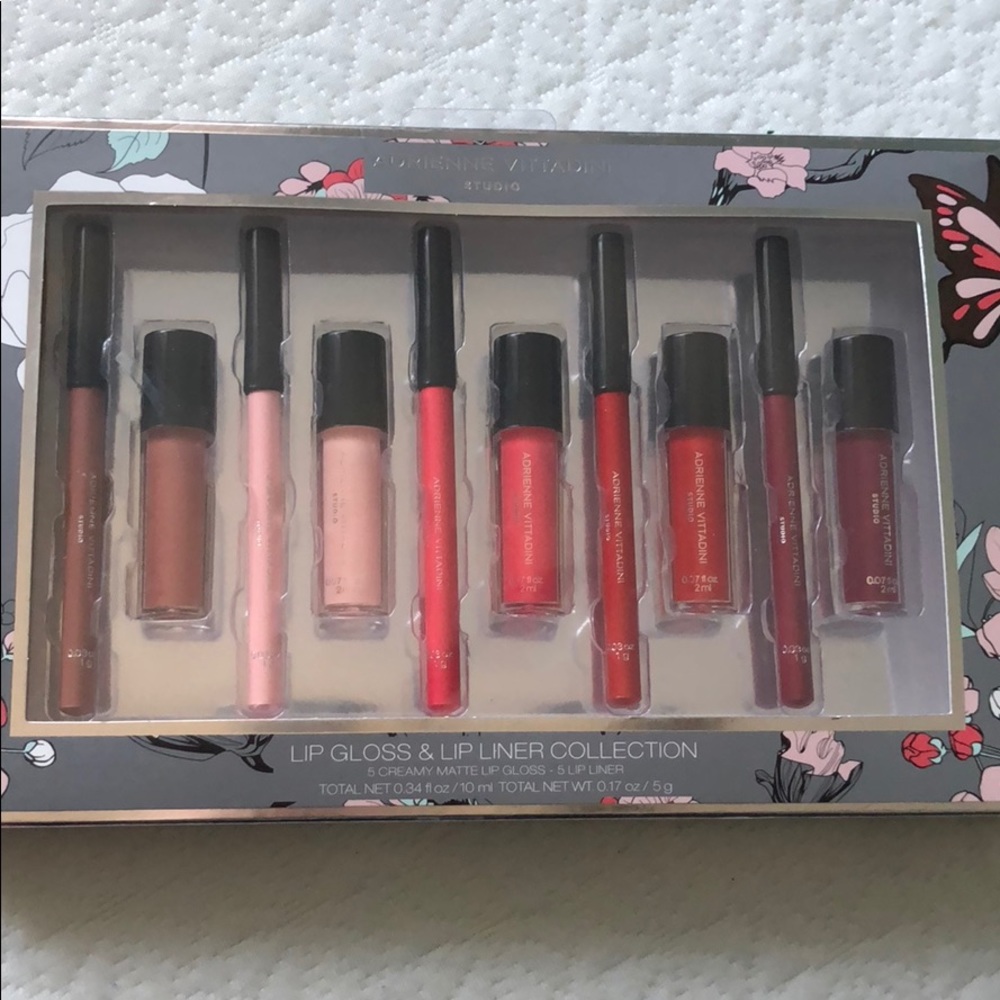 Lip gloss and lip liner